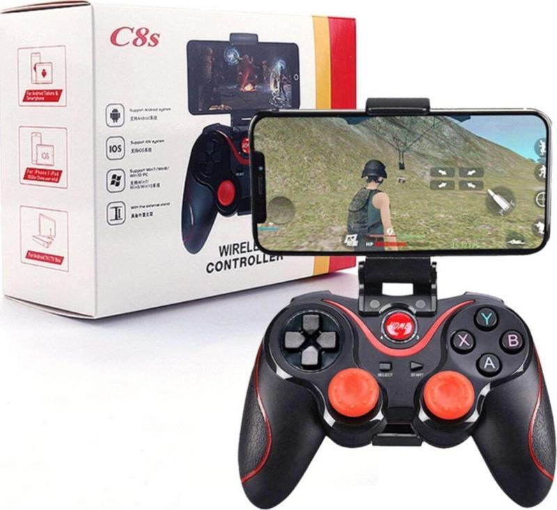 C8s Wireless Kablosuz Oyun Kolu Bluetooth Joystick Gamepad