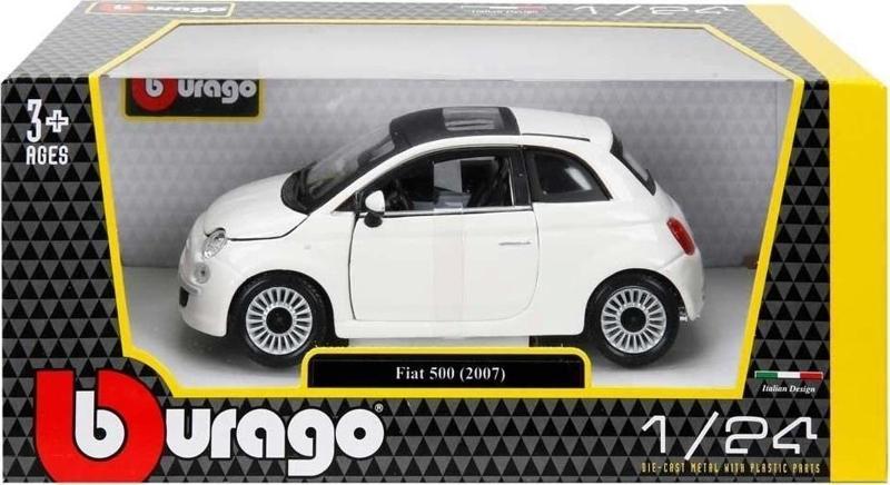 22106 Burago 1:24 Fiat 500 2007 Model Araba