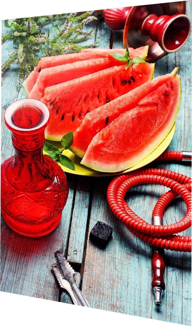Karpuz ve Nargile Cam Tablo  
