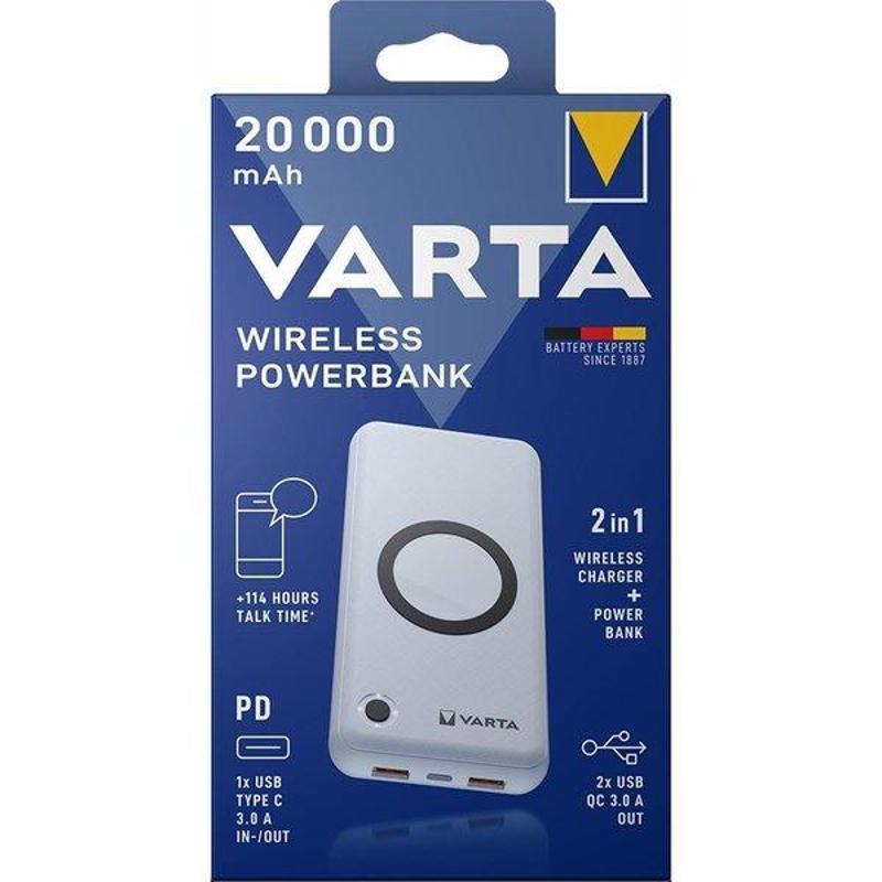 Varta Varta 20.000mAh Wireless PowerBank