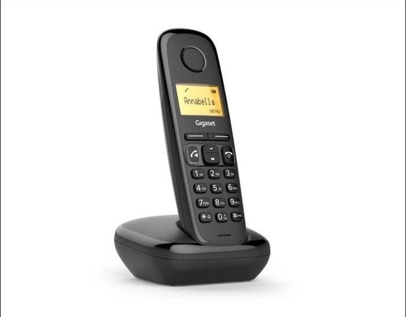 GIGASET A270, Dect Telefon, Siyah, 18 Saat Konuşma, 200 Saat Bekleme, 80 Kişilik Rehber