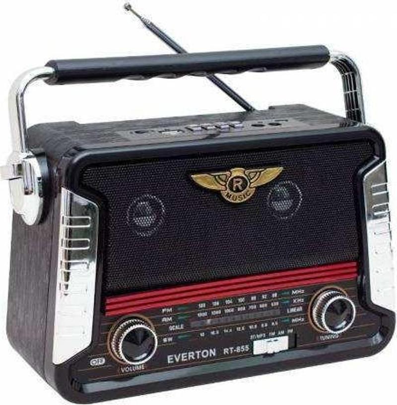 Rt-671 Bluetooth Fm-Usb-Tf-Aux Şarjlı Solar Nostaljik Radyo