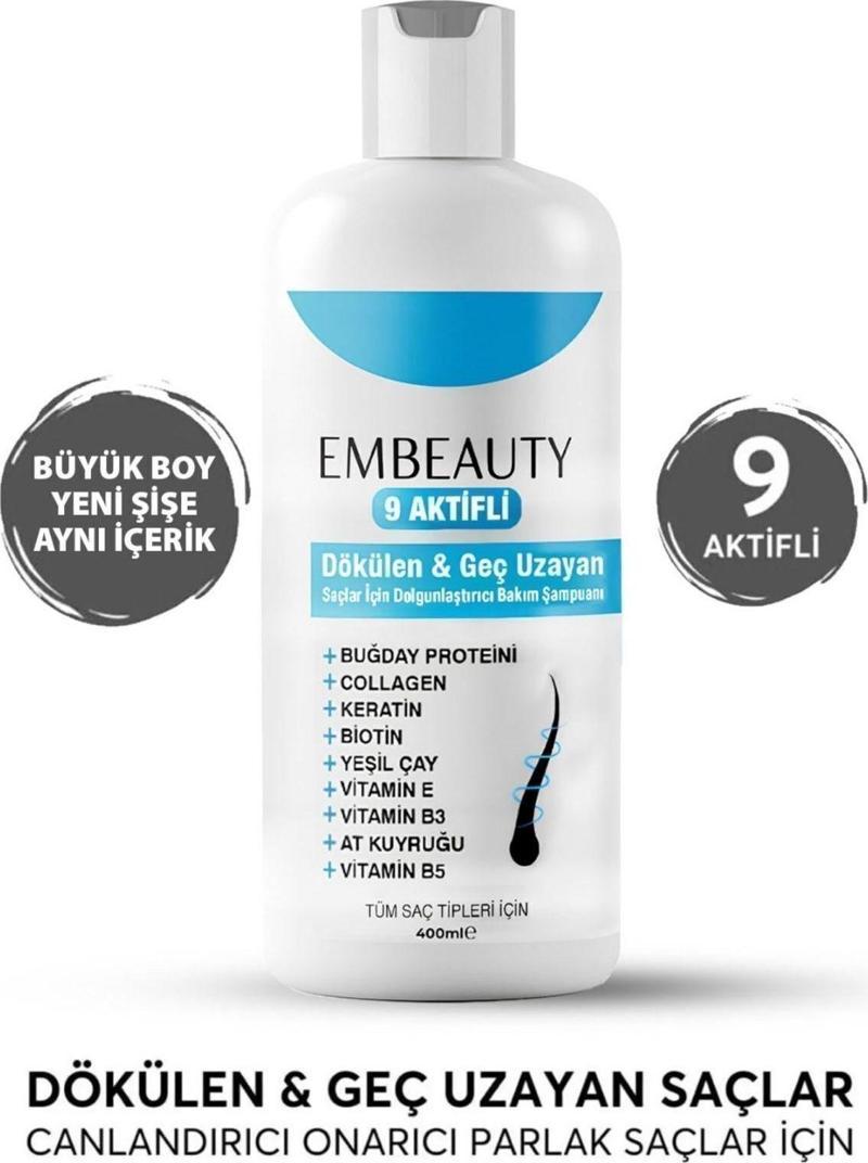 Kolajen Ve Keratin Saç Dökülmesine Karşı Hızlı Sac Uzatan Dolgunlaştırıcı Onarıcı Besleyici Şampuan