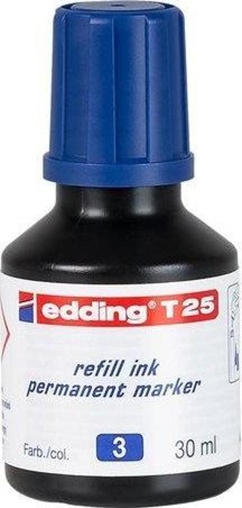 T25 Permanent Mürekkep 30ml Mavi
