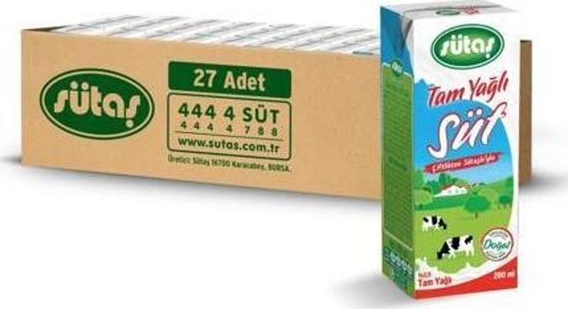 Tam Yağlı Süt 200 ml (27 adet)