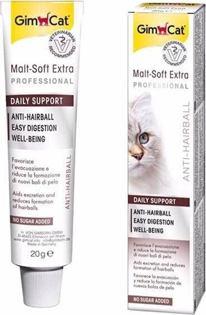 Malt Soft Extra Tüy Yumağı Attıran Kedi Macunu 20 gr - Petshopundan