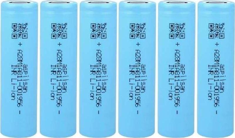 Aspilsan Inr18650A28 - 3.7V 2800 Mah Li-İon Şarjlı Pil - 25A 6'Lı Paket