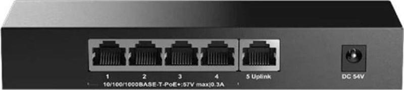 Magic BS205T-P 4 Port Poe+ 1 Port Uplink 10-100-1000 Mbps Metal Kasa Swich