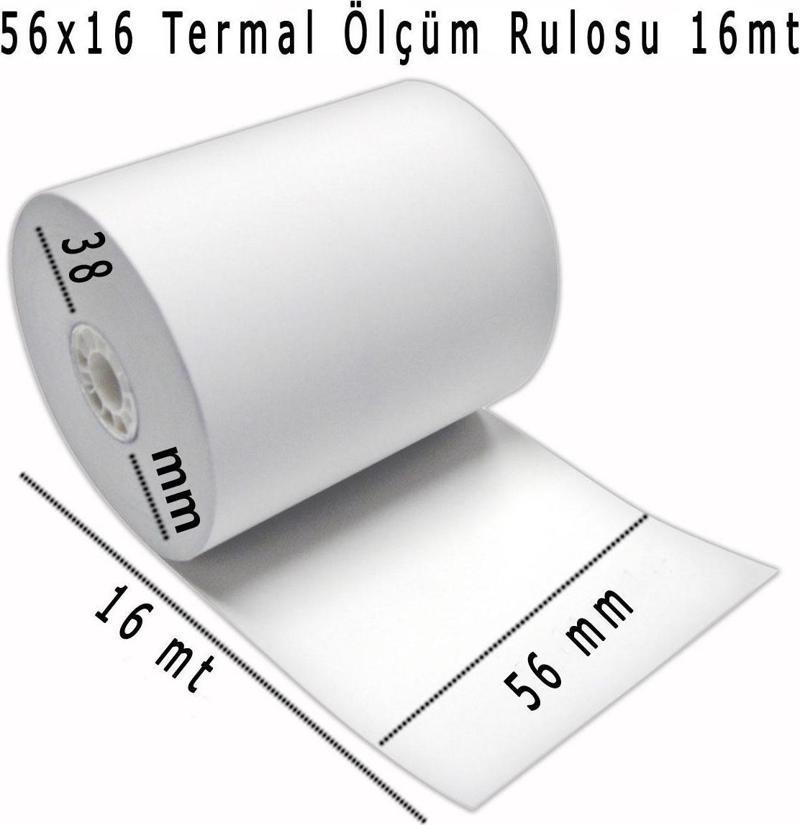 56 mm x 16 mt TERMAL RULO 10 LU PAKET