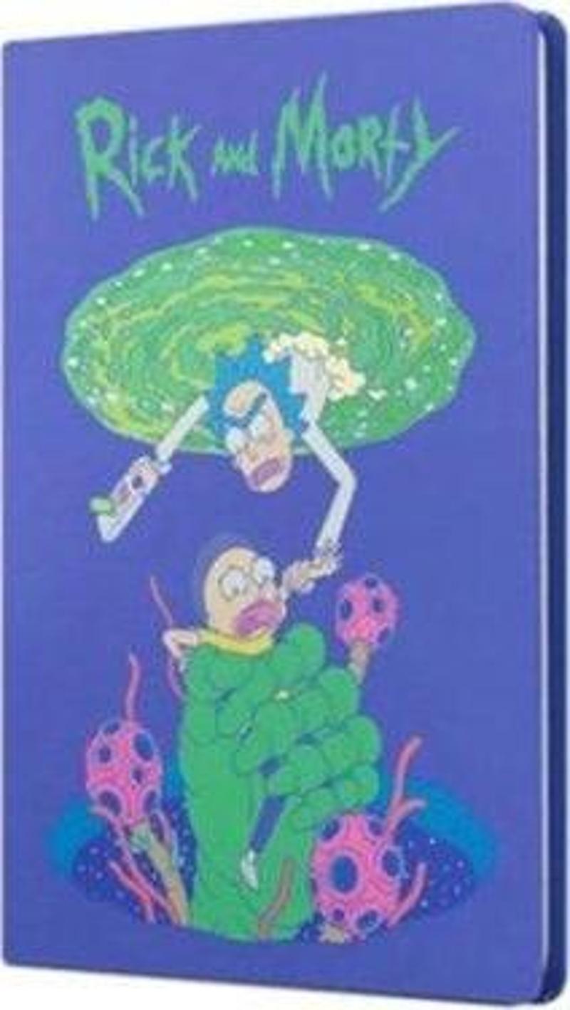 Rick And Morty Sert Kapak Butik Defter Mor 80 Yaprak 15 x 21 388081