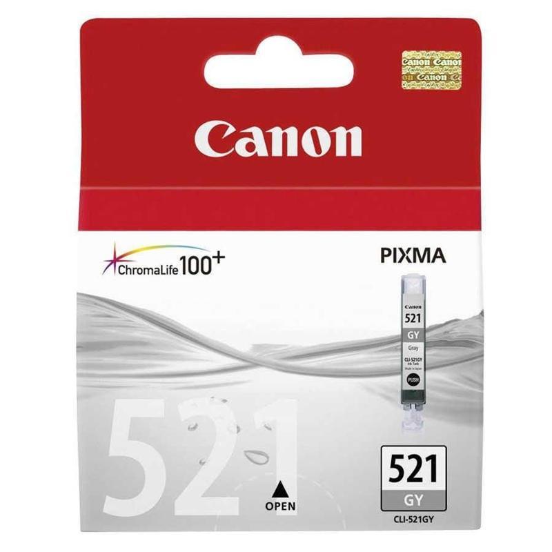 Canon CLI-521GY Açık Gri Orijinal Mürekkep Kartuş 2937B004