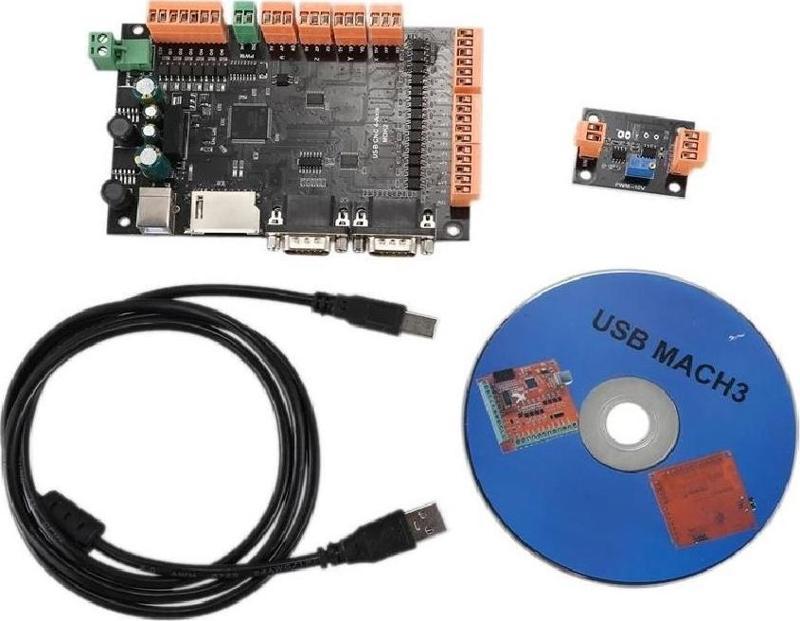 4 Eksen CNC Kontrol Kartı Kiti 100KHz USB Kademe Motoru Kontrolörü Kesme Panosu + USB Kablosu + CD