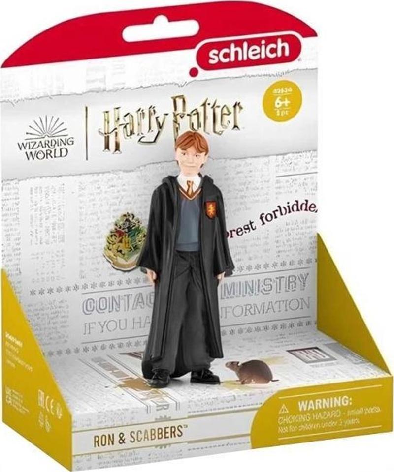 Schleich Harry Potter Büyücülük Dünyası Mini Figür Ron Weasley ve Scabbers 42634