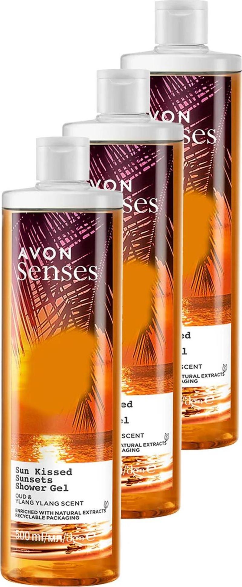 Senses Sun Kissed Sunsets Duş Jeli 500 Ml. Üçlü Set