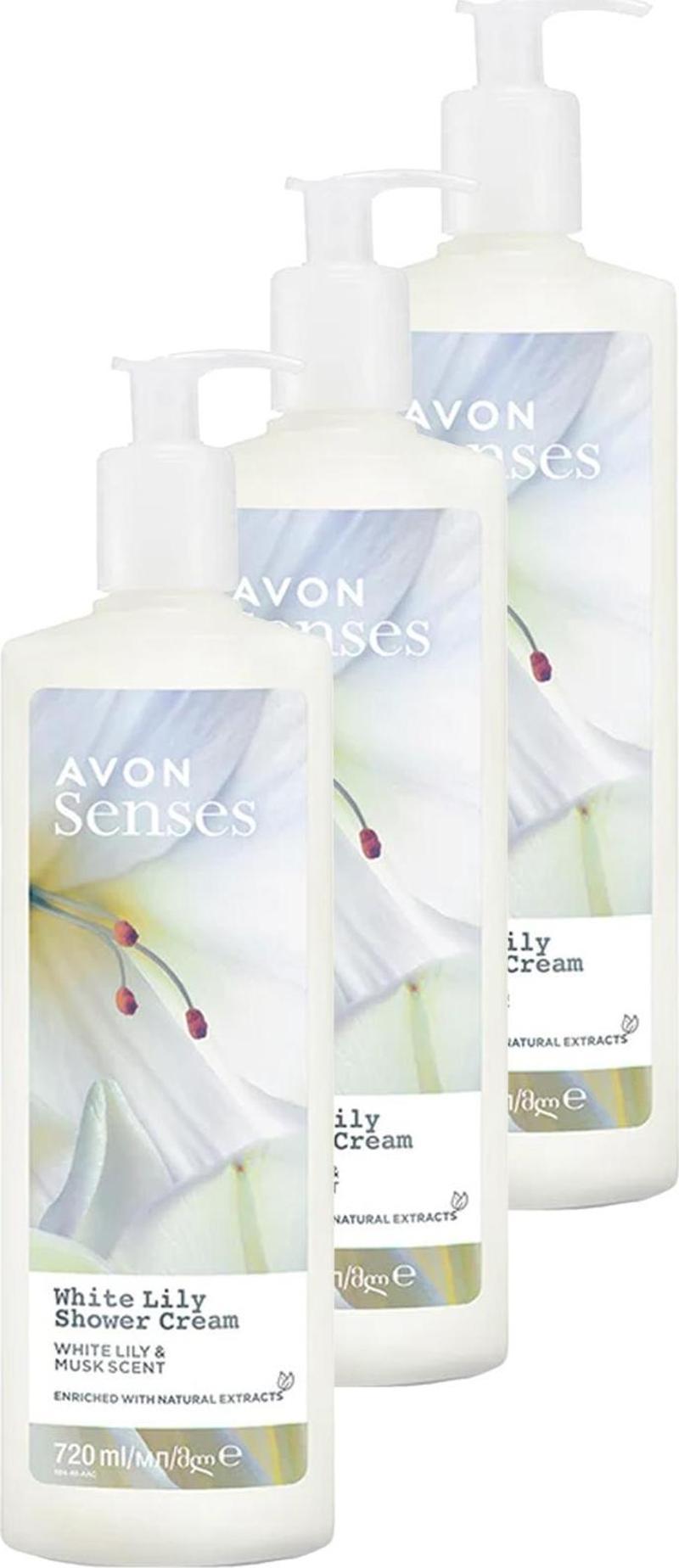 Senses White Lily Beyaz Zambak Kokulu Duş Jeli 720 Ml. Üçlü Set