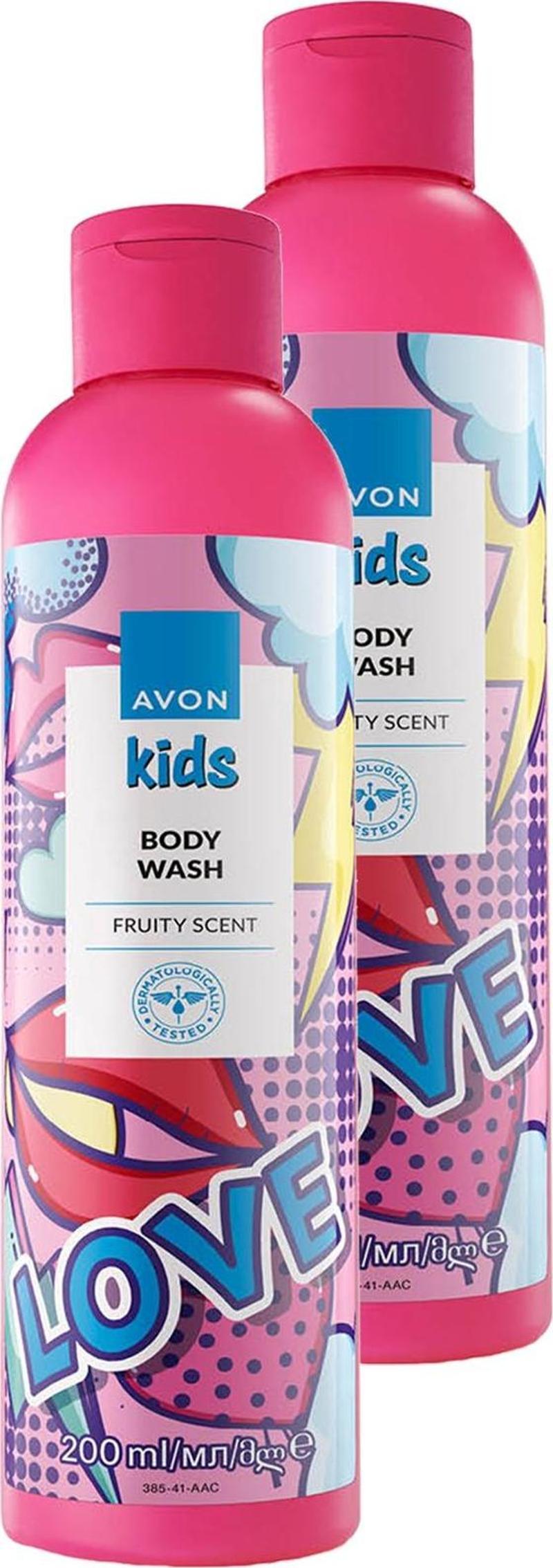 Kids Love Çocuklar İçin Meyve Kokulu Vücut Şampuanı 200 Ml. İkili Set