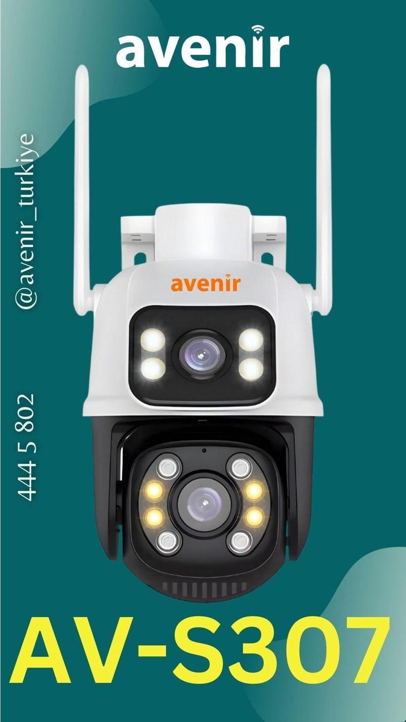 Av-S307 6Mp Ip 2 Kameralı Ptz Wifi Kamera