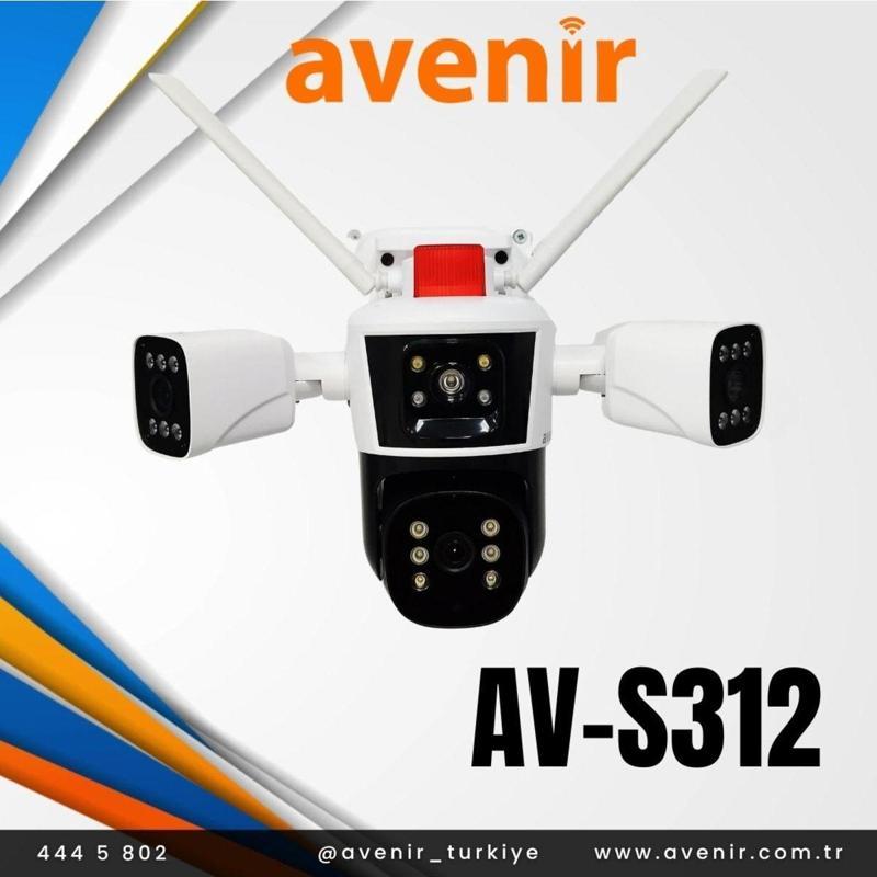 Av-S312 12 Mp 3 Kameralı Wifili