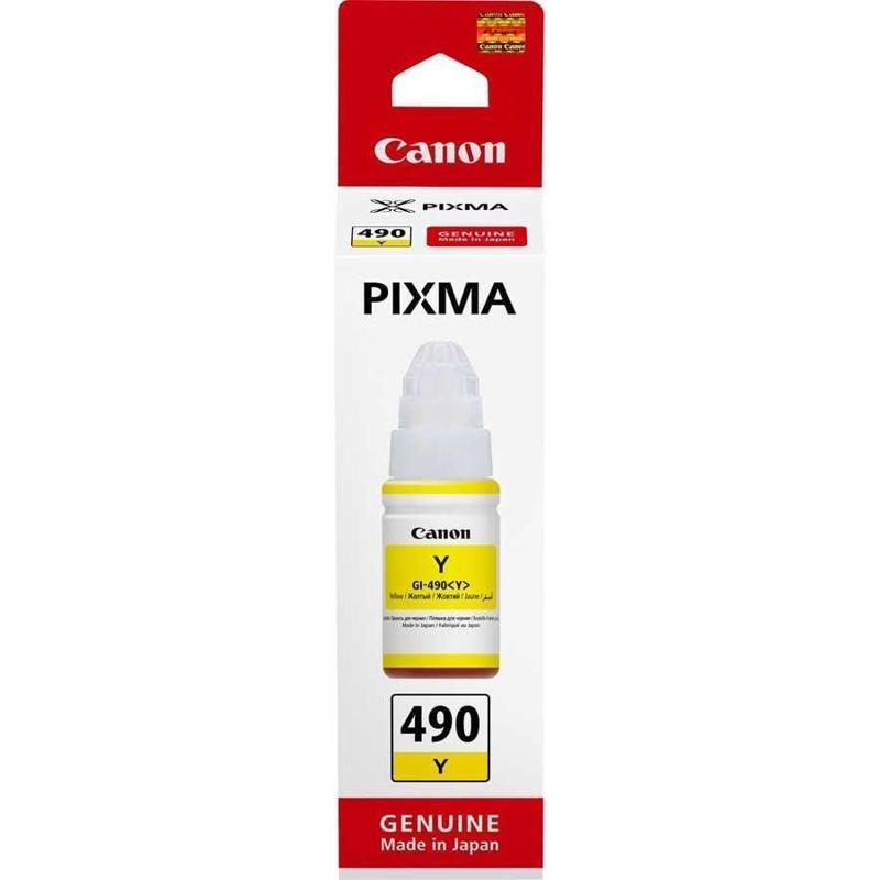 Canon GI-490Y Sarı Orijinal Mürekkep Şişe 70 ML 7000 Sayfa 0666C001AA