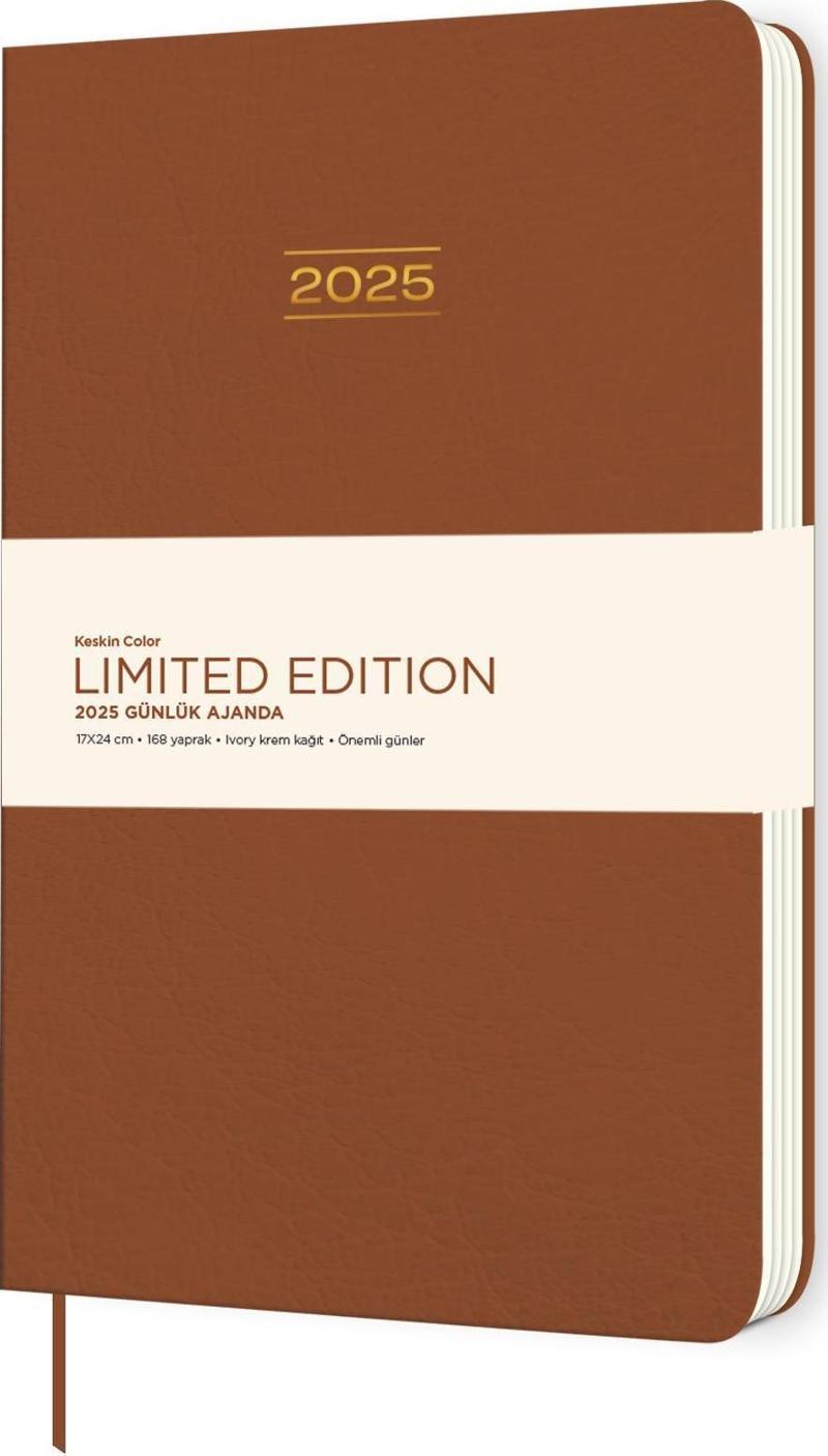 2025-17*24 Ciltli Limited Edition Günlük Ajanda - Kahverengi