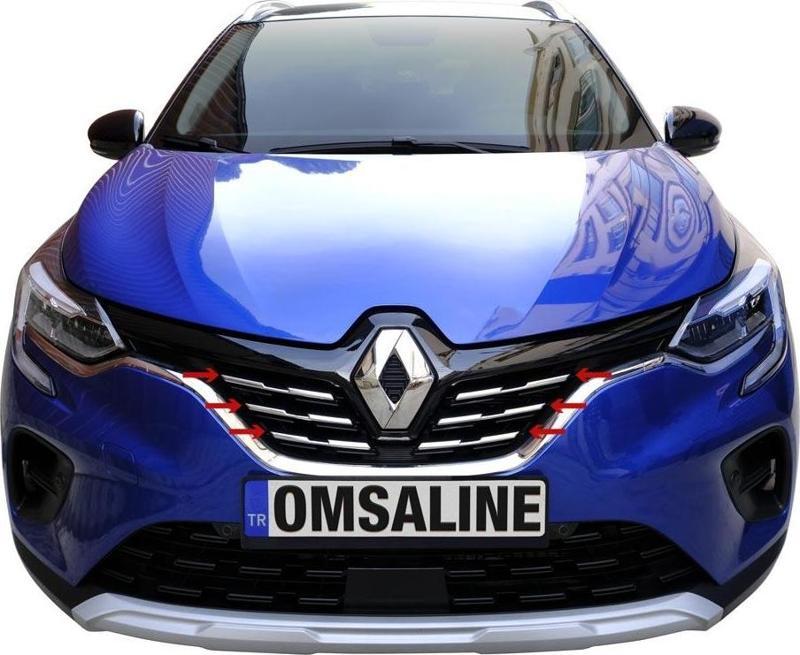 Renault Captur 2 Krom Ön Panjur Çıtaları 6 Parça 2020 ve Sonrası