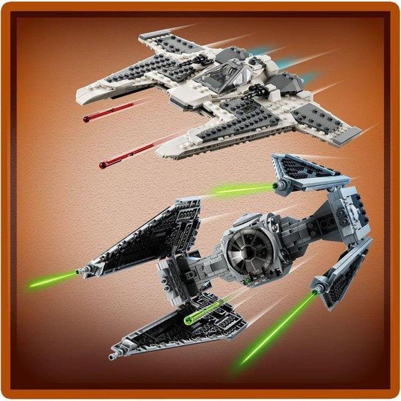 Lego Starwars LEGO StarWars TIE Interceptor LEGO Star Wars Mandalorian Fang Fighter TIE Interceptor'a Karşı 75348