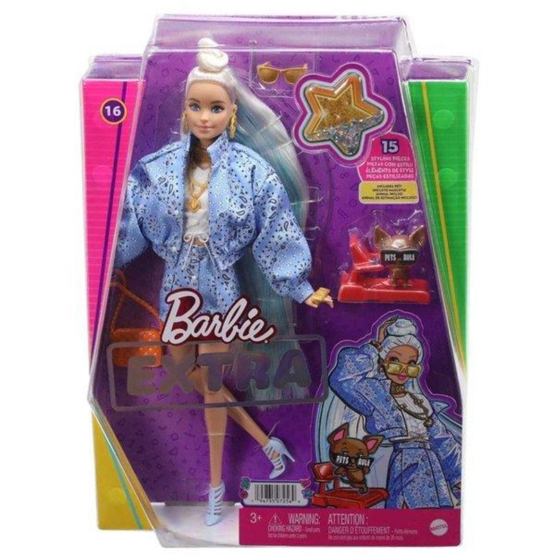 Barbie Barbie Extra Mavi Takımlı Bebek HHN08