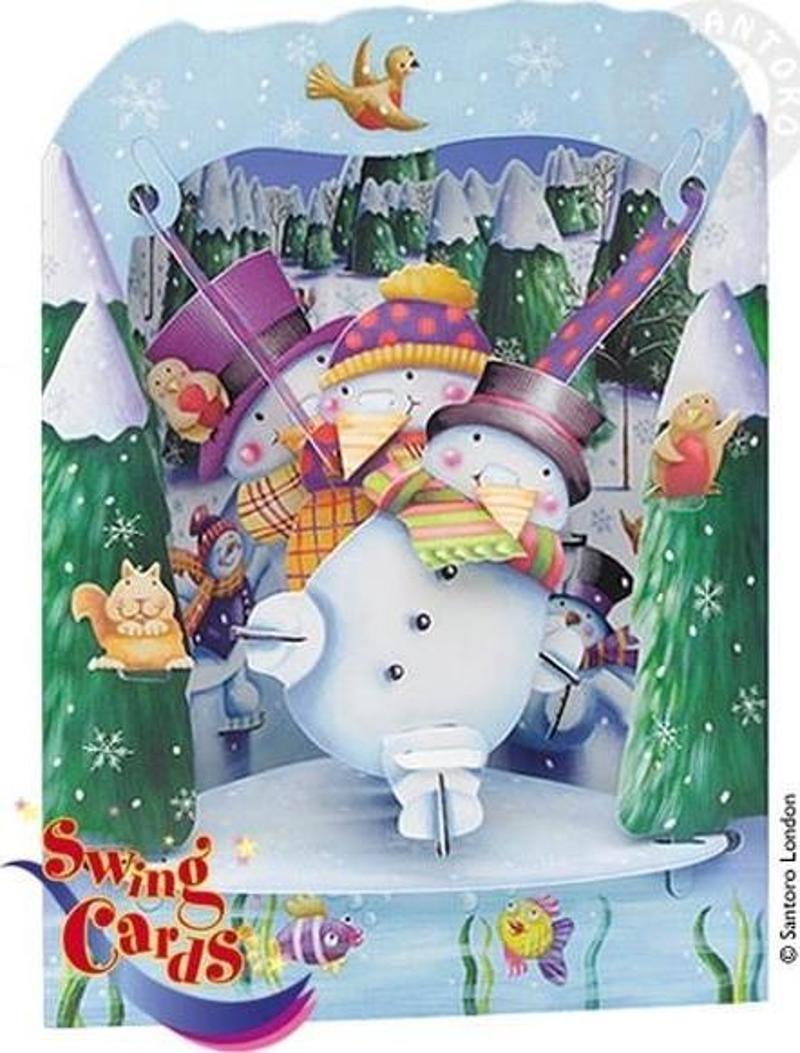 Santoro Gc-Swing Cards-Snowman Sc066