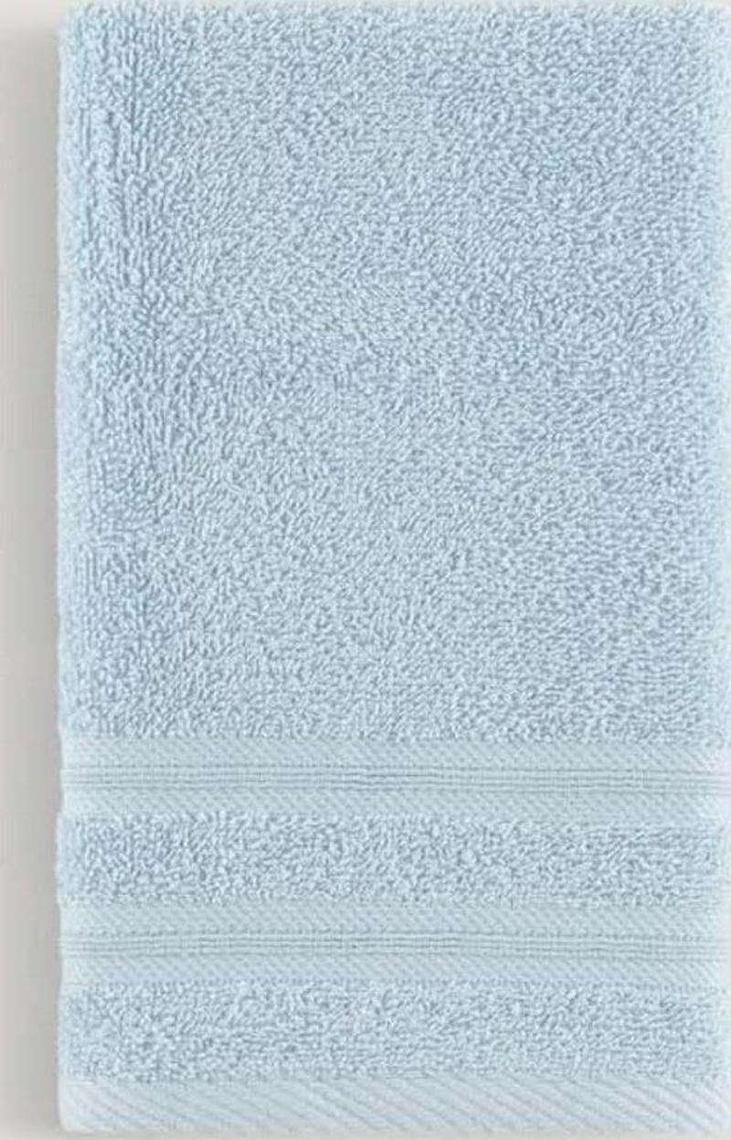 Pure Bukle Bordürlü Havlu Açık Mavı 30X50
