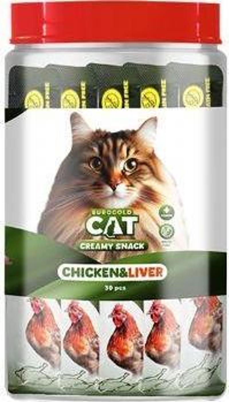 Cat Sıvı Kedi Ödülü Tavuk - Ciğer 30x15Gr