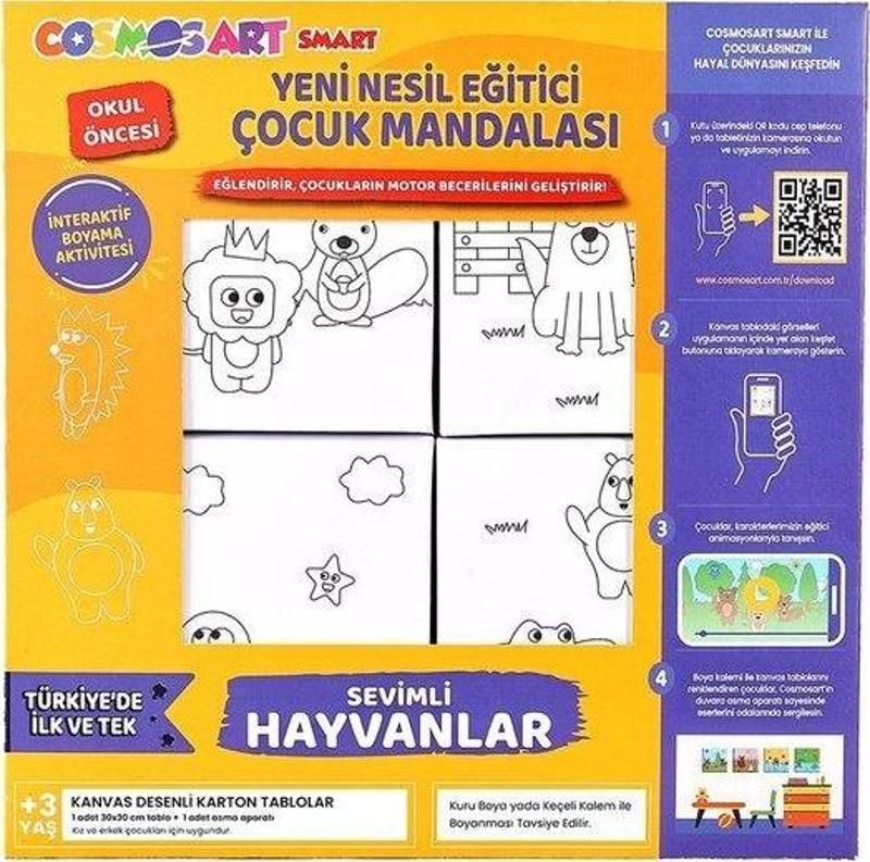 Smart Yeni Kutu Kalemsiz Sevimli Hayvanlar 15 x 15