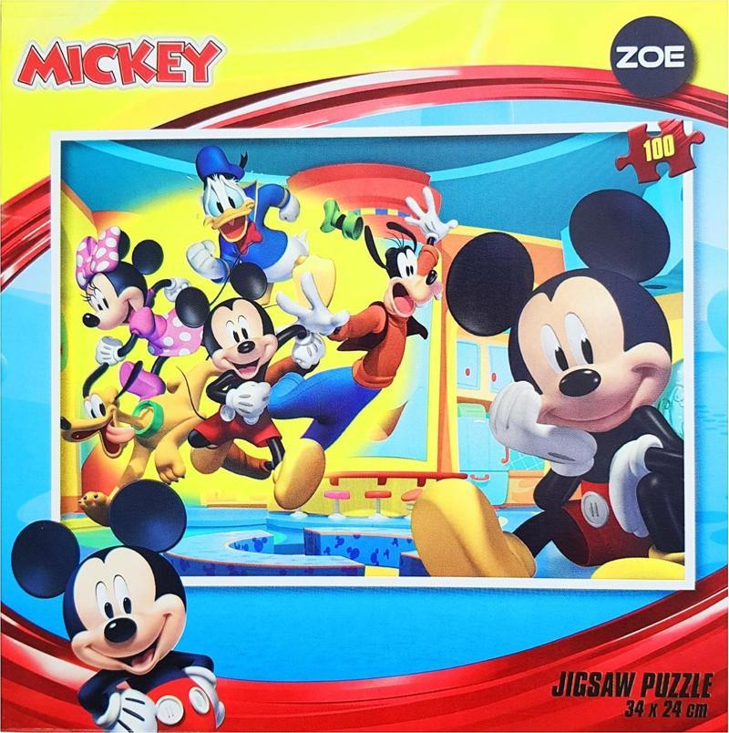 Çocuk Yapboz 100 Parça Mickey Mouse Puzzle