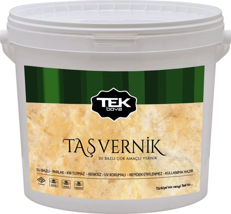 TEK TAŞ VERNİK SU BAZLI 0,75 LT