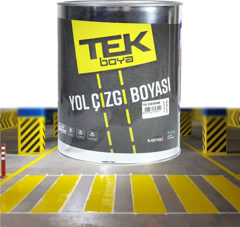 TEK TRAFİK YOL ÇİZGİ BOYASI SARI 1,75 LT