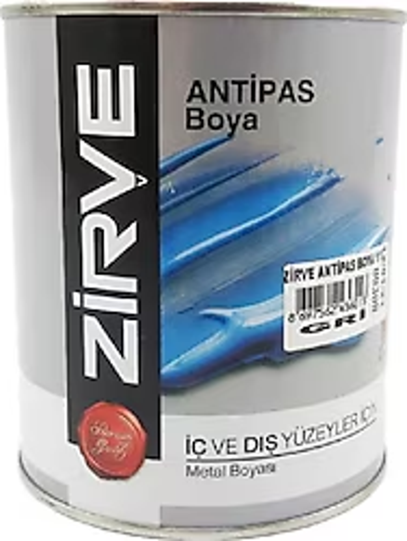 TEK ZİRVE SENTETİK ANTİPAS BOYA GRİ 0,55 LT