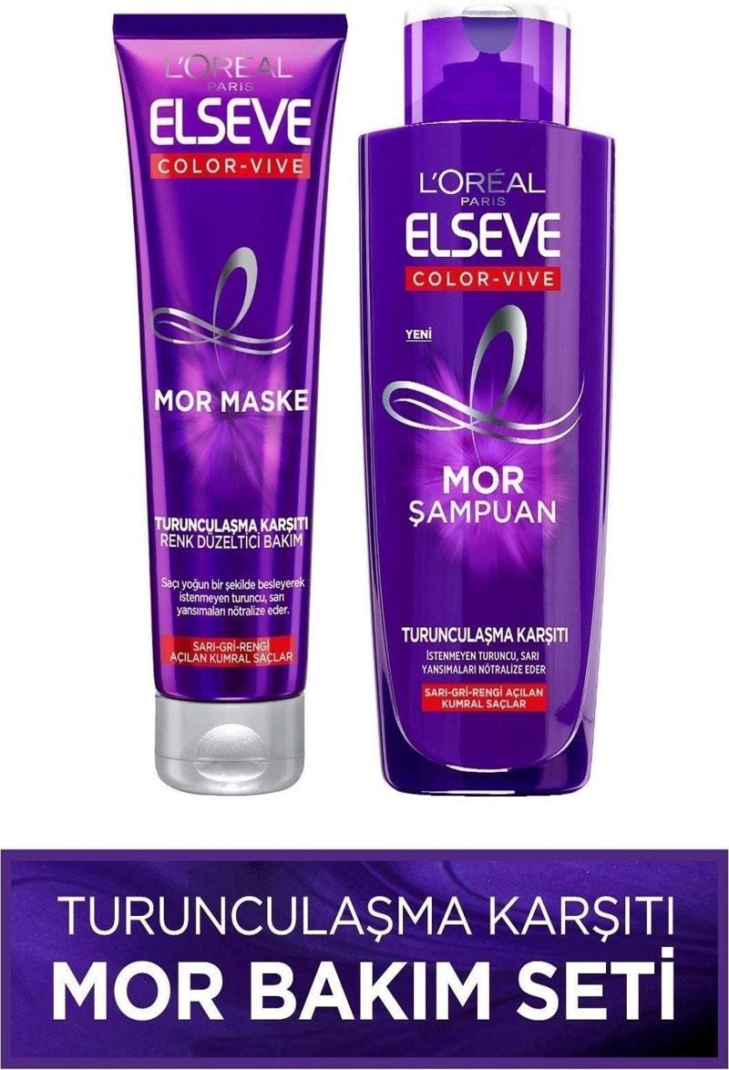 Mor Şampuan 200ml + L'oréal Paris Mor Maske 150 Ml