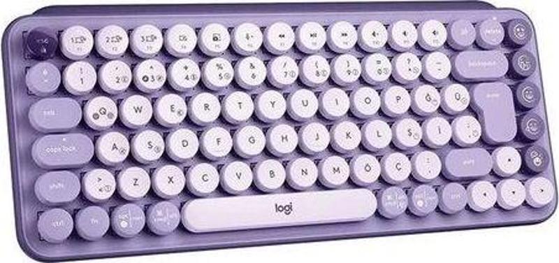 POP Keys Cosmos Özelleştirilebilir Emoji Tuşlu Mekanik Kablosuz Klavye - Lila