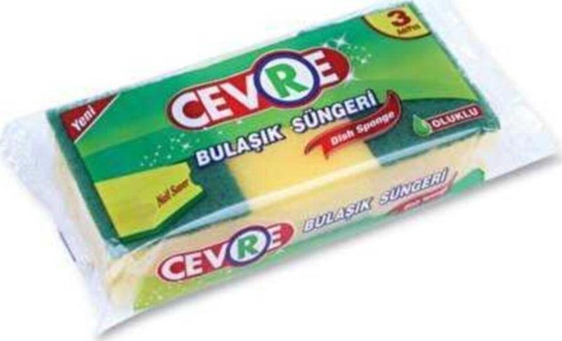 Sünger 3lü Oluklu
