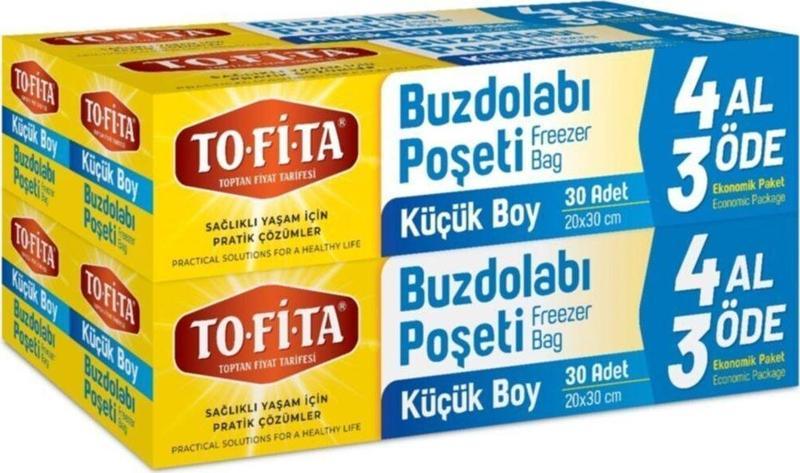 To-fi-ta Buzdolabı Poşeti 4 Al 3 Öde Küçük Boy 120 Adet