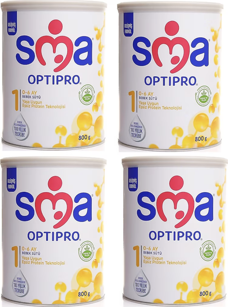 Optipro 1 Probiyotik Bebek Sütü 800 gr 4 Adet