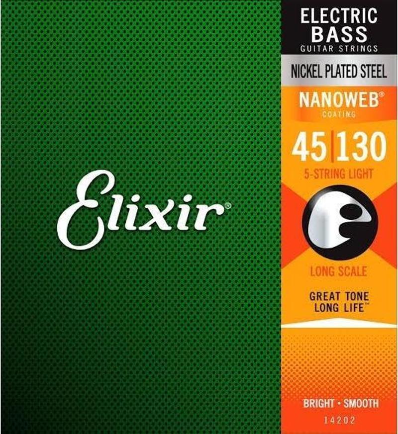 14202 Nanoweb Light 5 Telli Bas Gitar Teli (45-130)