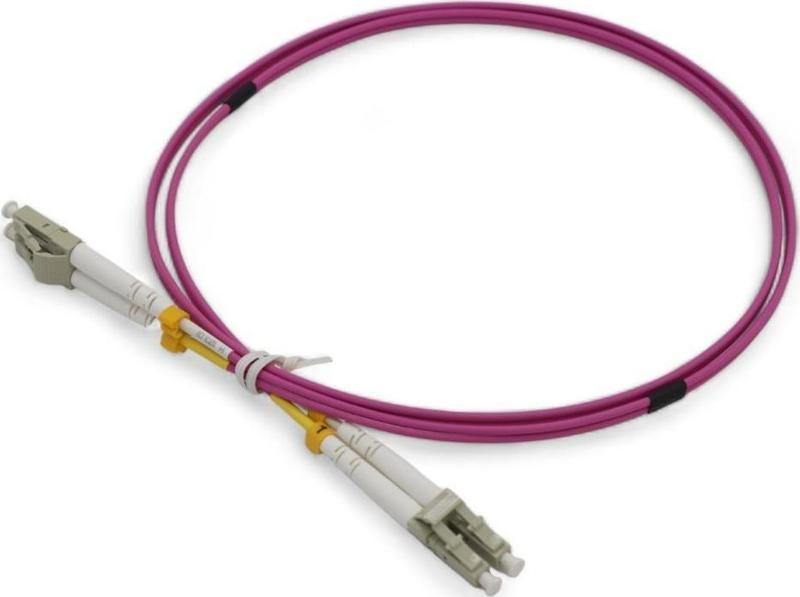 FİBER PATCH CORD LC-LC MM DUPLEX 50/125 OM4 1 MT