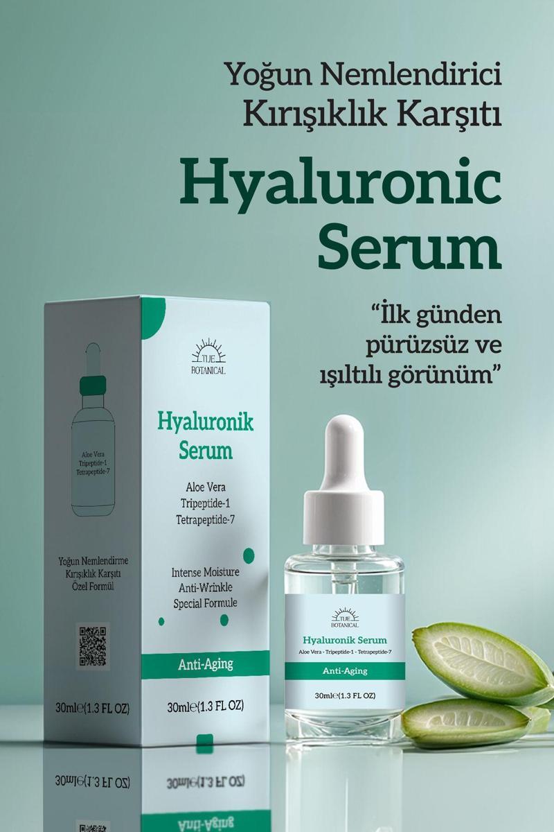 Kırışıklık Karşıtı, Yoğun Nemlendirici, Sıkılaştırıcı Hyaluronic Acid Serum 30Ml