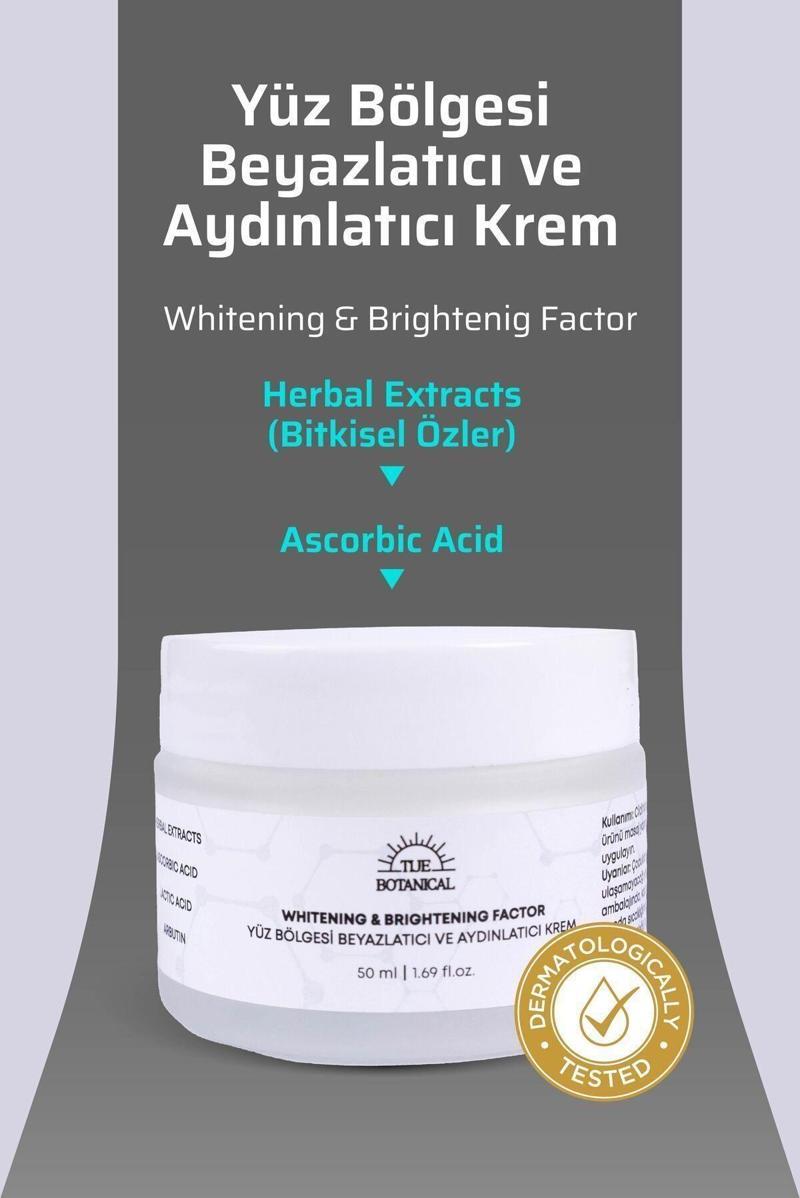 Yüz Bölgesi Beyazlatıcı Ve Aydınlatıcı Krem - 50 Ml - Whitening & Brightenig Factor