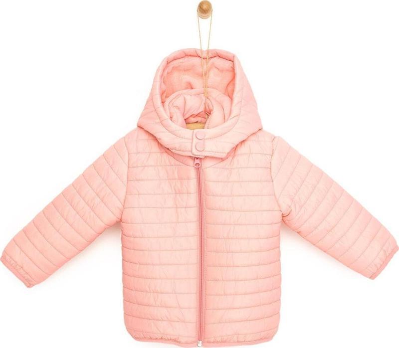 HelloBaby Basic Kapüşonlu Fermuarlı Mont Kız Bebek