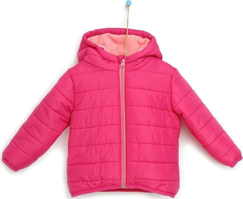 HelloBaby Basic Kulaklı Kapüşonlu Mont Kız Bebek