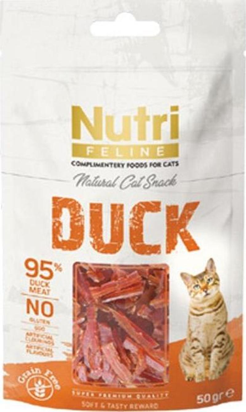 50Gr %100 Doğal Etten Natural Cat Snack Ördek Etli Atıştırmalık 12Adet Kedi Ödülü