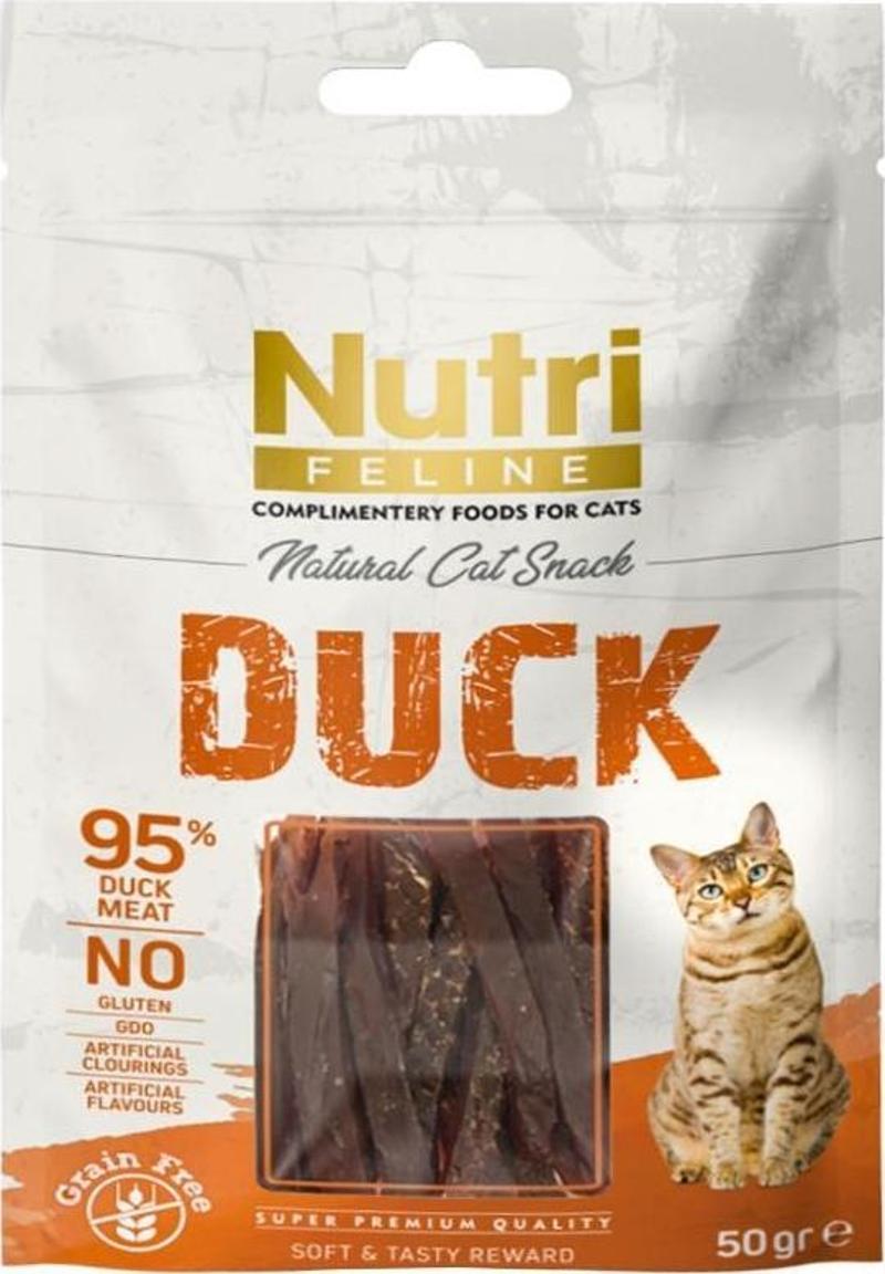 50Gr %100 Doğal Etten Natural Cat Snack Ördek Etli Atıştırmalık 1Adet Kedi Ödülü