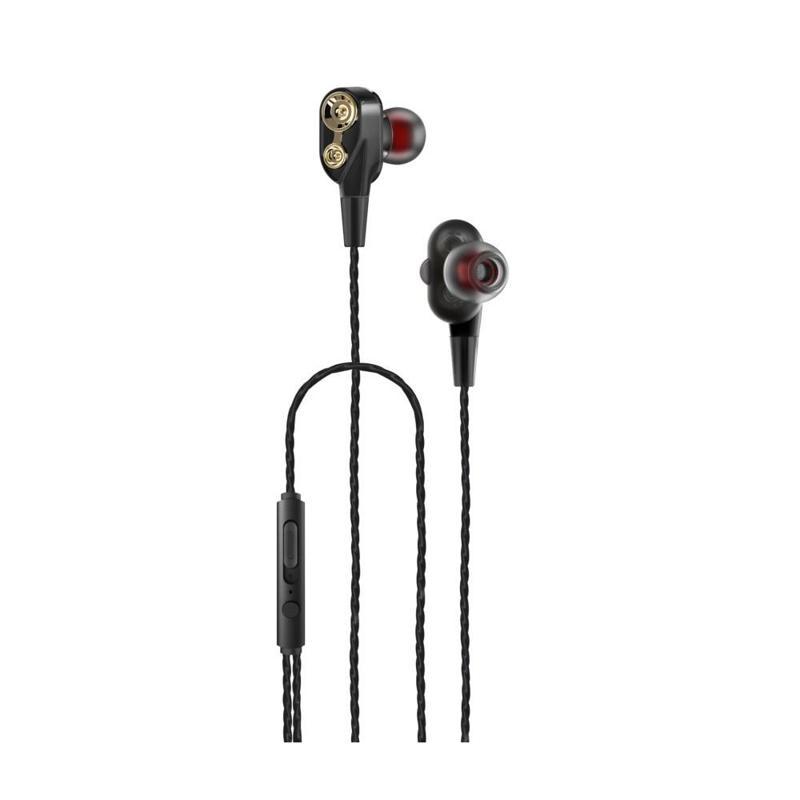 Tecno 2023 Hot Beats 3D Hifi 4 Hoparlörlü Redmi 9 3.5mm Jack Girişli Kablo Mikrofonlu Kulaklık Siyah