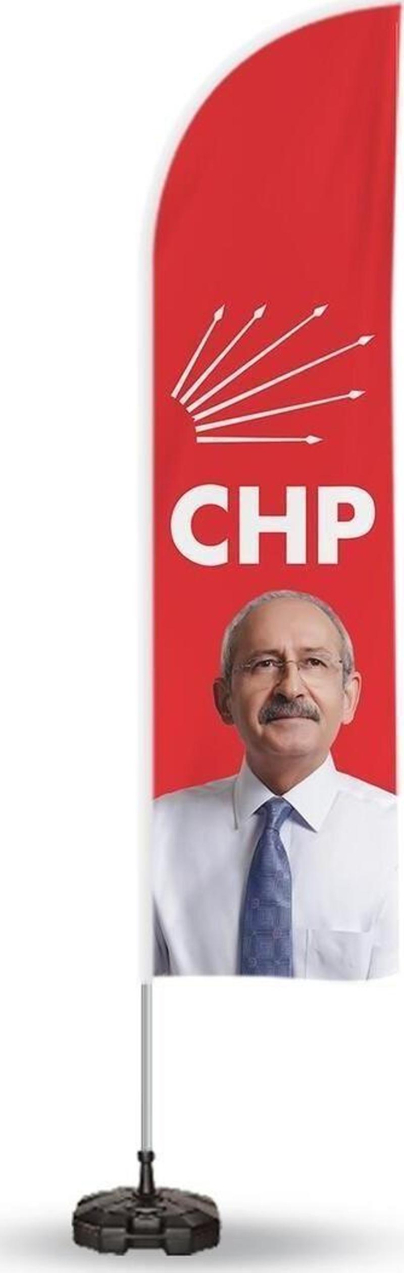 Cumhuriyet Halk Partisi Reklam Yönlendirme Ve Tanıtım Yelken Bayragı Klc